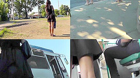 Hot thong shot of brunette's butt in upskirt (fake) video | watch  HD spy cam sex movie for free