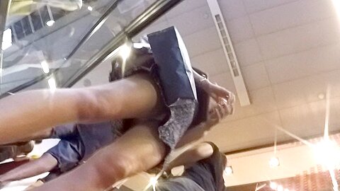 I love escalator upskirt (fake)! | watch  HD hidden cam porn video for free