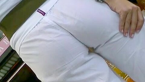 sexy brunette white pants...best ass | watch  HD voyeur cam xxx movie for free