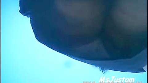 Super Real Turkish Upskirt (fake) Black Pantie | watch  HD candid cam sex video for free