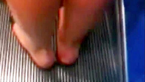Feet on an escalator - Rolltreppenfuesse | watch  HD spy camera xxx movie for free
