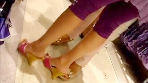 sexy feet & long red nails | watch  HD voyeur cam porn video for free