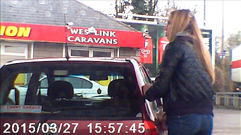 cute girl at the pumps ( nice booty ) | watch  HD spy camera xxx video for free