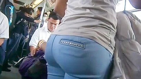 Chica con nalga rica en el metro | watch  HD candid camera xxx movie for free