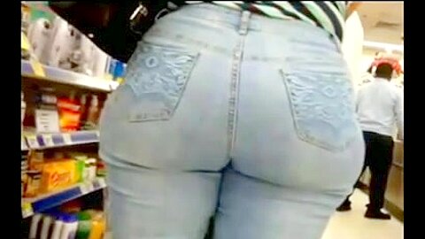 SUPERMARKET BOOTY | watch  HD candid camera xxx video for free