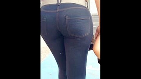 very nice ass in jeans | watch  HD hidden cam porn video for free