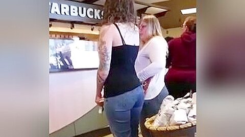 STARBUCKS BOOTY | watch  HD voyeur cam sex video for free