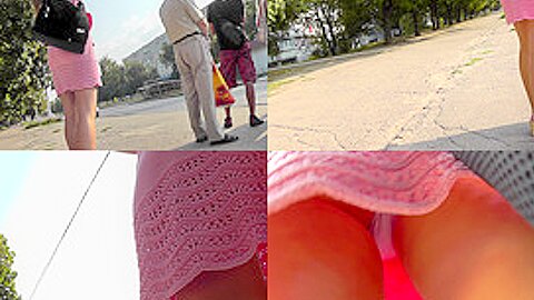 A-line skirt is hot on skinny ass in accidental upskirt (fake) | watch  HD spy cam porn movie for free