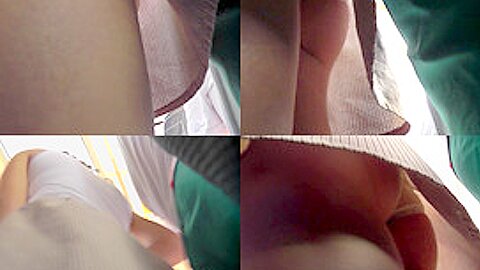 Upskirt (fake) porn with a flabby-ass gal in a public place | watch  HD hidden camera sex movie for free