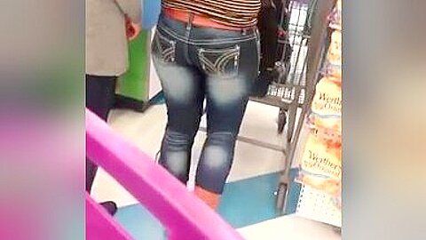 GORGEOUS BUTT IN JEANS | watch  HD candid cam porn video for free