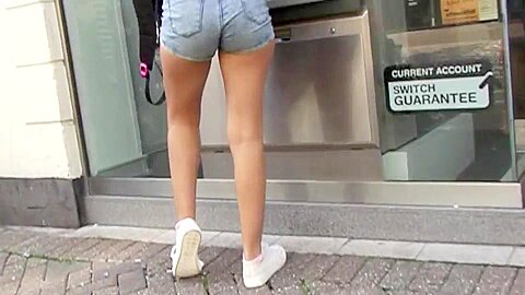 Teenage ass in denim shorts 2 (18+) | watch  HD hidden cam porn movie for free