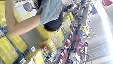 Upskirt (fake) in Hipermarket | watch  HD voyeur cam xxx movie for free