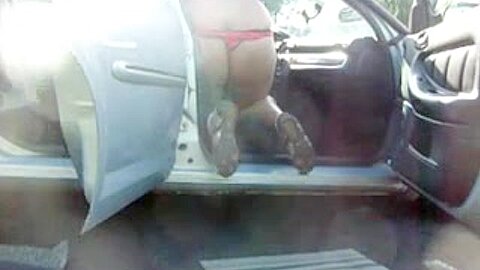 cleaning the car in a thong 2 | watch  HD voyeur camera porn video for free