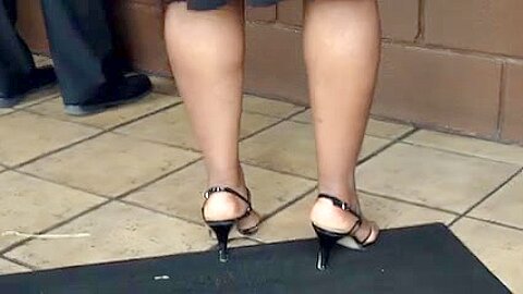 Ebony In Heels | watch  HD candid camera porn movie for free