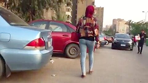 Another Hijabi with Tight Jeans and Nice Ass Walking! | watch  HD candid camera porn video for free