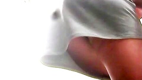 Upskirt (fake) black panties | watch  HD voyeur cam sex video for free