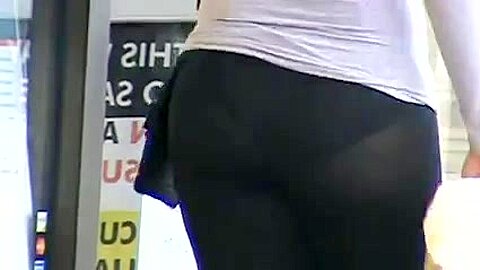 Sexy babe in see-thru pants | watch  HD candid cam porn video for free