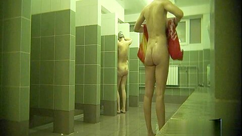 Hidden cameras (fake) in public pool showers 681 | watch  HD hidden cam sex movie for free
