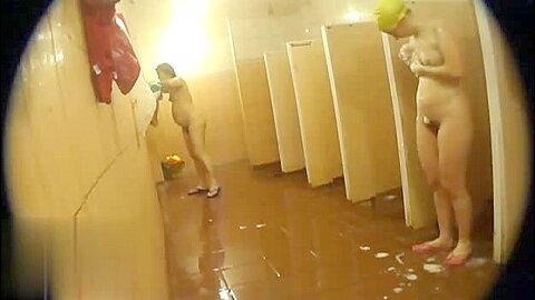 Hidden cameras (fake) in public pool showers 705 | watch  HD voyeur cam sex movie for free