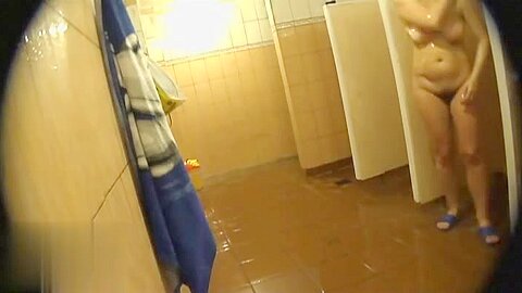 Hidden cameras (fake) in public pool showers 493 | watch  HD voyeur camera sex video for free