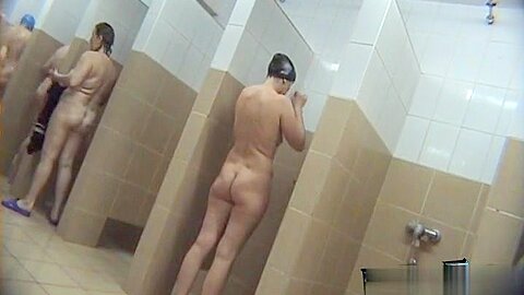 Hidden cameras (fake) in public pool showers 426 | watch  HD candid cam xxx movie for free
