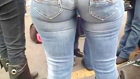 GREAT LOOKING ASS IN JEANS | watch  HD hidden camera porn movie for free