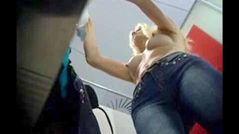 Muscles Gets Her Pecs Peeped By A Video Voyeur (fake) | watch  HD hidden camera sex video for free