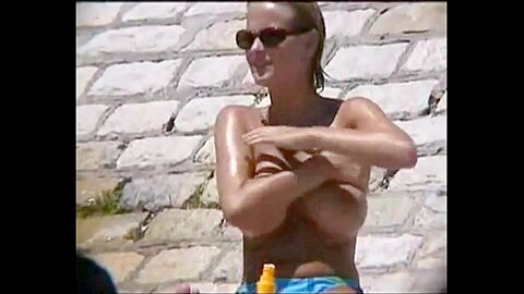 Big Shiny Beach Breasts | watch  HD spy cam sex movie for free