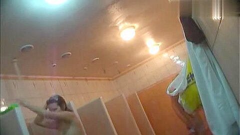 Hidden cameras (fake) in public pool showers 407 | watch  HD hidden cam porn movie for free