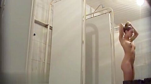 Hidden cameras (fake) in public pool showers 989 | watch  HD candid cam sex video for free