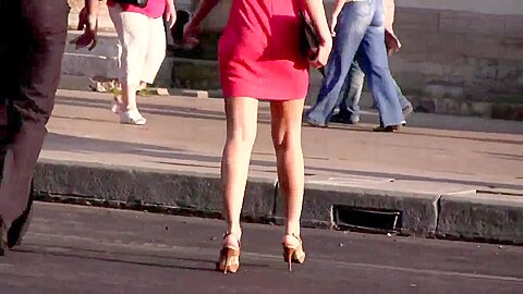 Girls walking down the Street - legs, ass and heels | watch  HD candid camera sex video for free