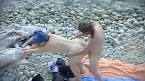 Voyeur (fake) sex on beach | watch  HD spy camera xxx movie for free