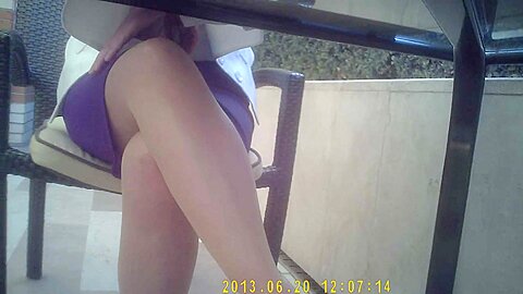 Business woman in tan pantyhose | watch  HD candid cam sex video for free