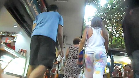 Ninfeta da bunda deliciosa de fio dental enfiado no legging | watch  HD candid camera xxx movie for free