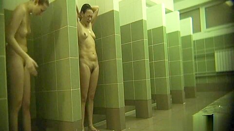 Hidden cameras (fake) in public pool showers 242 | watch  HD voyeur camera porn video for free
