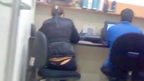Thong at work | watch  HD spy cam xxx movie for free