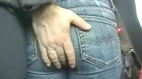 Boyfriend teasing his Girlfriend on Bus | watch  HD candid camera sex video for free