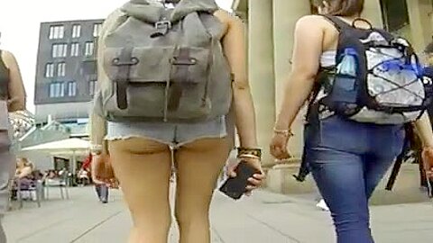 Hot Ass in Very Short Shorts | watch  HD hidden camera porn movie for free