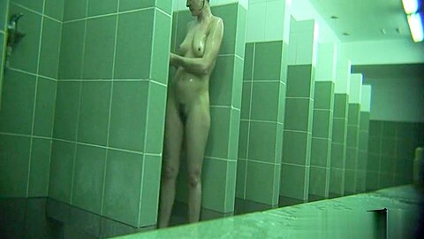 Hidden cameras (fake) in public pool showers 272 | watch  HD candid camera sex video for free