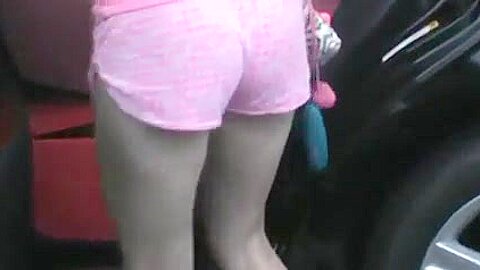 Hot Milf in little pajama shorts at store | watch  HD voyeur cam xxx movie for free