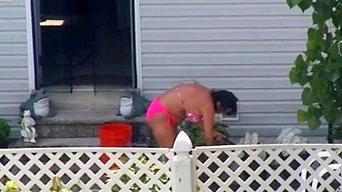 Spying on a Pink Bikini MILF 2 (nice horny ass) | watch  HD candid camera xxx movie for free