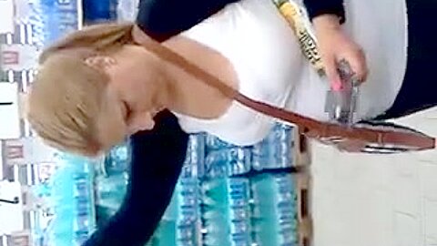 in supermarket | watch  HD candid cam sex video for free