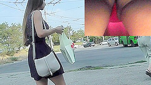 Amateur upskirt video with a slut with bubble butt | watch  HD spy camera sex video for free