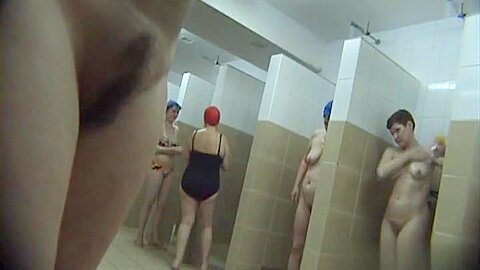 Hidden cameras (fake) in public pool showers 144 | watch  HD spy cam porn video for free