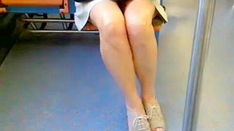 jolies jambes dans le metro | watch  HD hidden camera porn movie for free