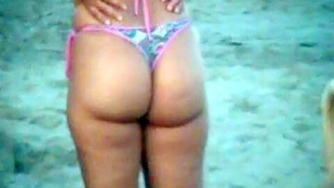 BIG ASS IN BEACH | watch  HD candid cam sex movie for free