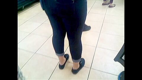 Nice ass in line | watch  HD spy cam sex video for free