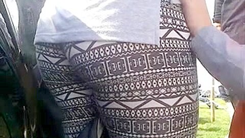 Close-up ass in leggings | watch  HD spy camera xxx video for free