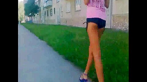 Teen In Minishort HOT ASS (18+) | watch  HD candid camera porn video for free