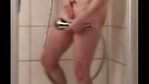 Mummy fingering while she takes shower | watch  HD spy camera porn movie for free